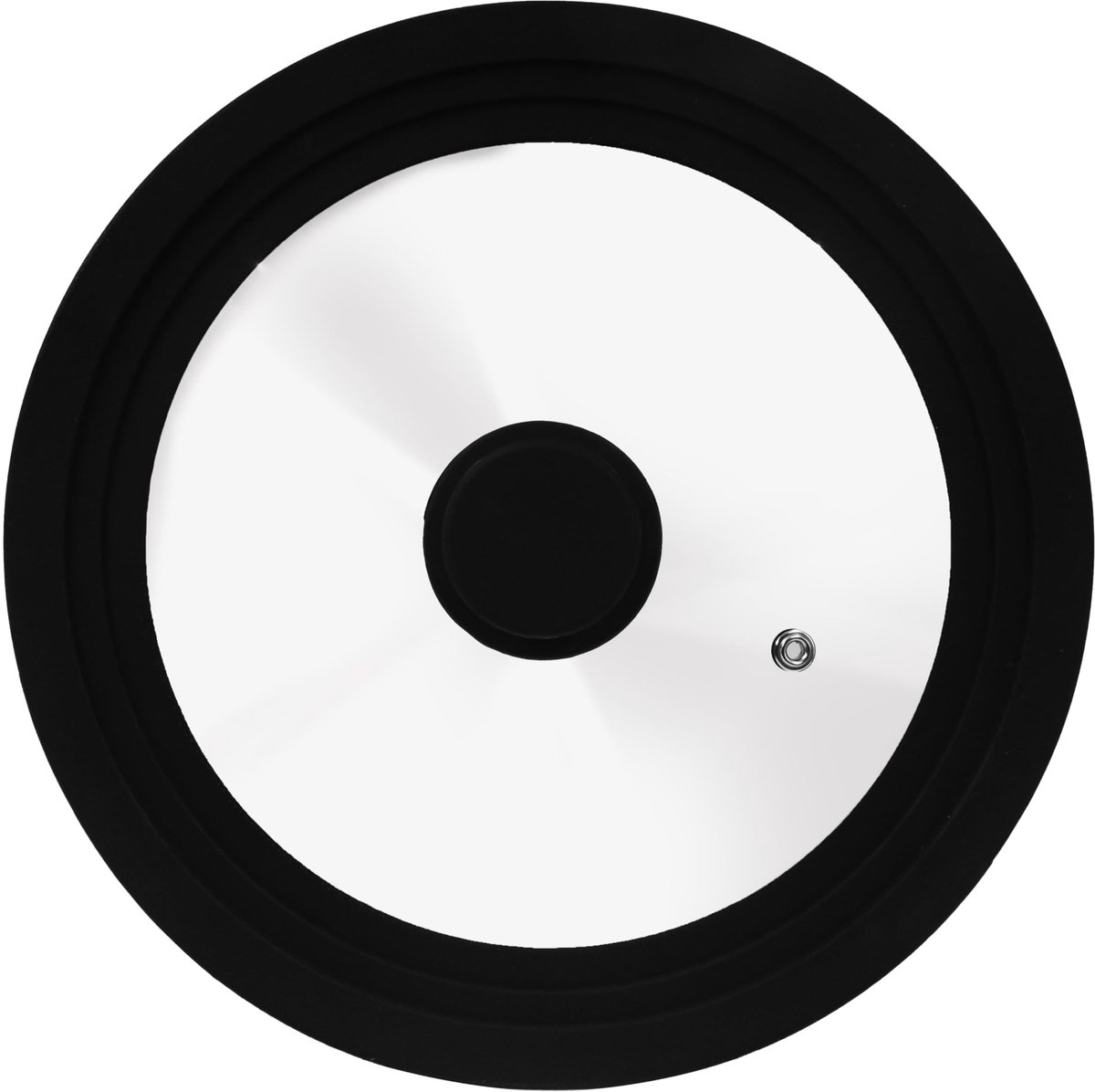 Universeel deksel 16-20 cm - glazen deksel - hittebestendige siliconen rand - ideaal voor potten en pannen - ShopVlot