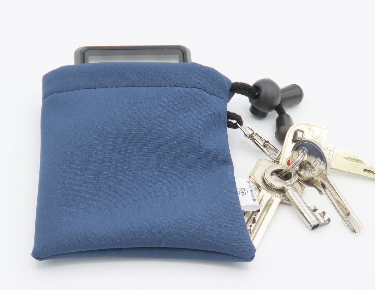 Ebike hoesje M display Bosch kiox 500/ Intuvia 100/Shimano sc-en610 Jeans blauw softshell DLX