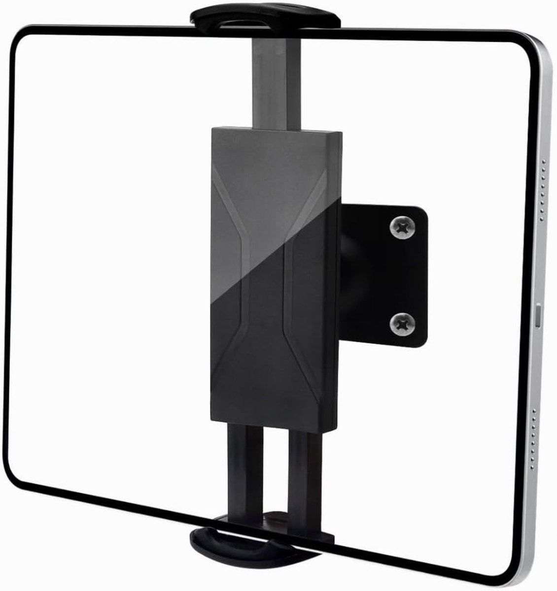 Tablet Wandhouder met 360 Graden Rotatie, Geschikt voor 12-14 Inch iPads en Galaxy Tabs, Stevige Aluminium Constructie en Universele Telefoonstandaard