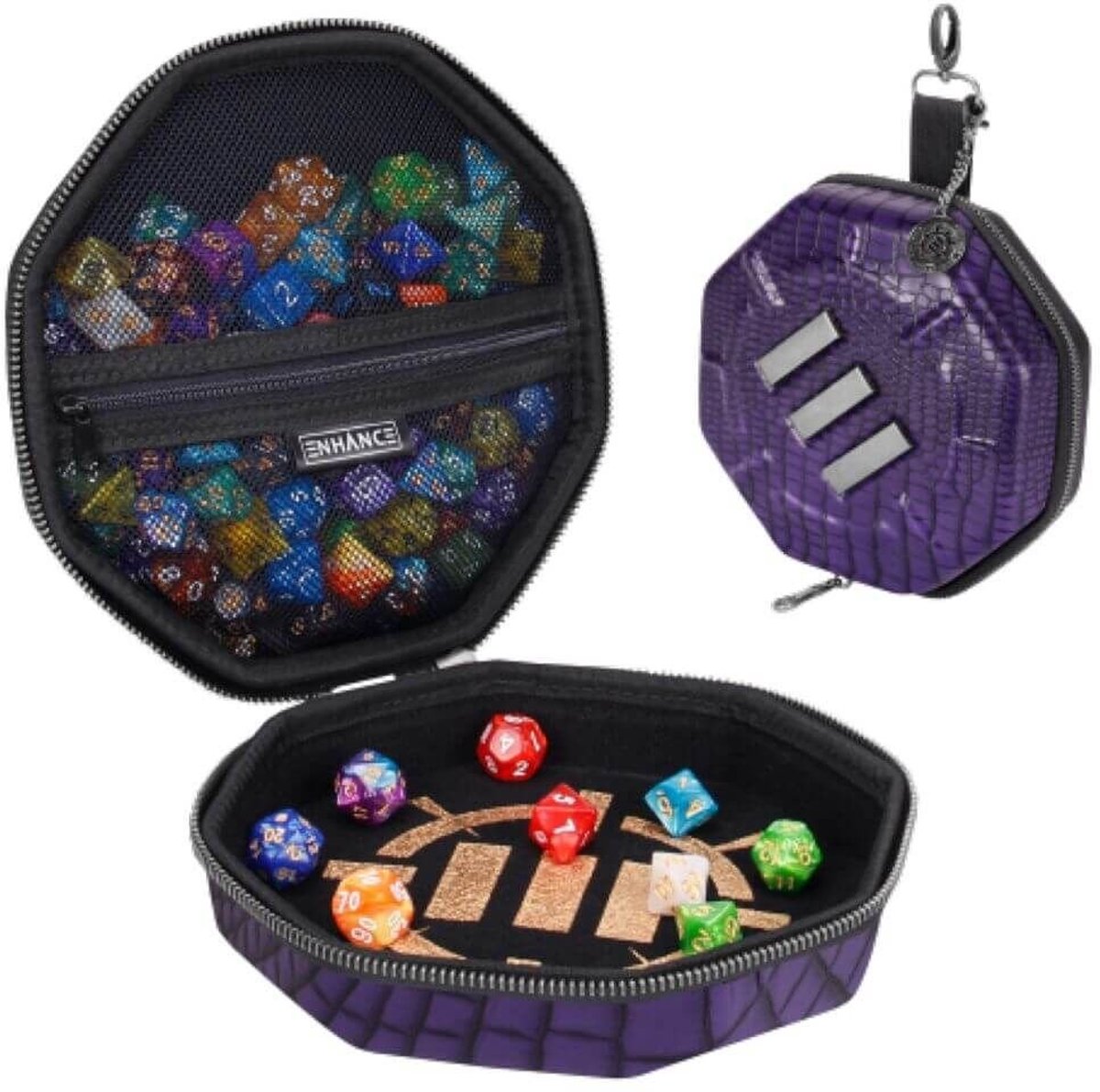 Enhance Gaming Tabletop Collector's Edition Dice Case Purple.
