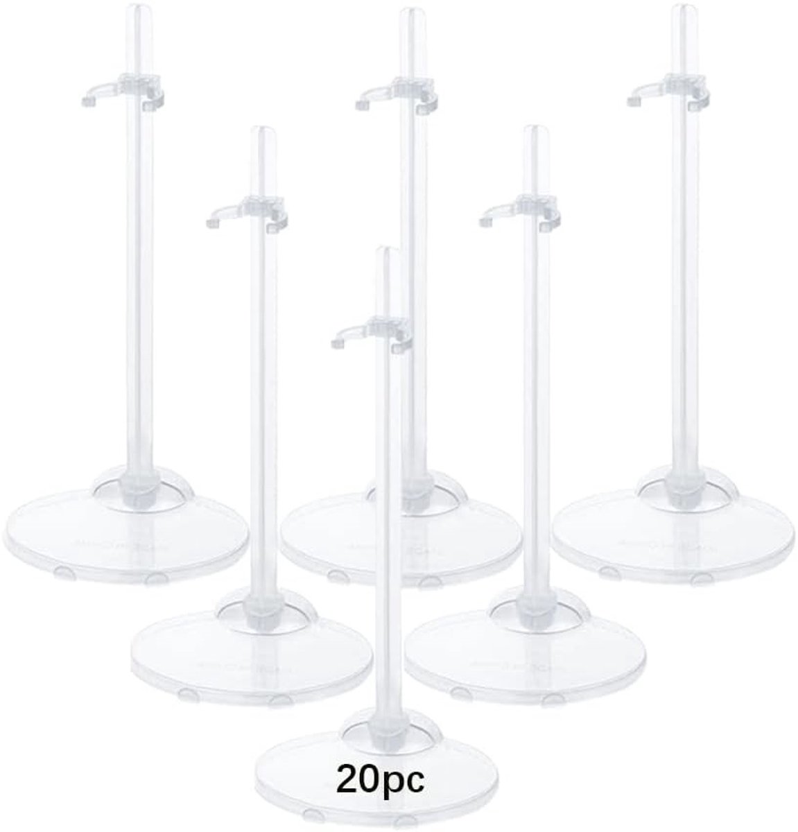 Verstelbare Popstandaard voor 23 tot 11 inch Poppen - 20 Stuks - Poppenhouder en Kledingaccessoires