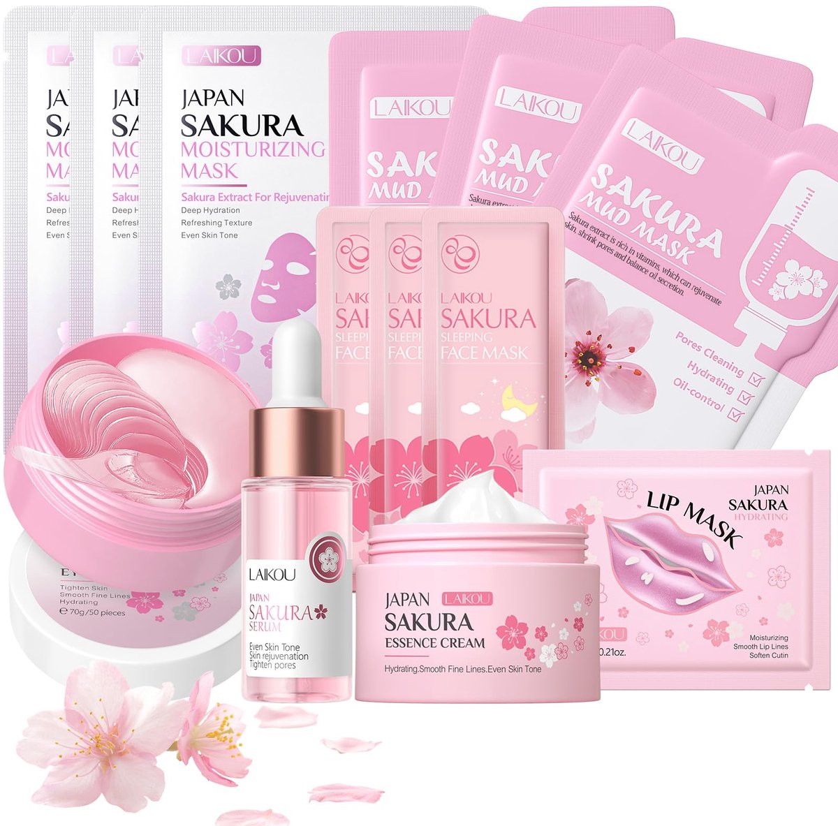 Huidverzorgingsset voor tienermeisjes - 13-delig - met gezichtserum, crèmes en maskers - ideaal als cadeau - ShopVlot