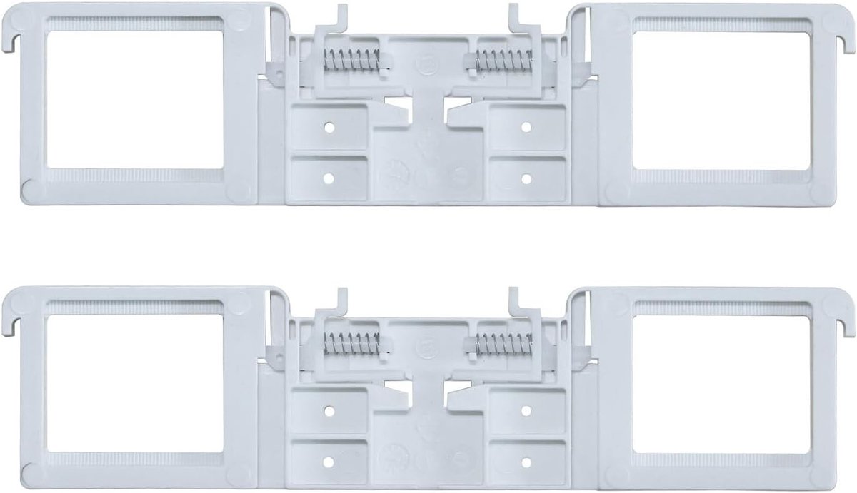 Toiletbril scharnier set voor het bevestigen van toiletbrillen met scharnierbouten, dempers en onderdelen (2 stuks, 206 mm)