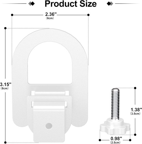 Verstelbare 4-delige antislip matrassteunen voor metalen bedframe, stabilisatoren en zijgrippers voor optimale matrasbeveiliging — afbeelding 5