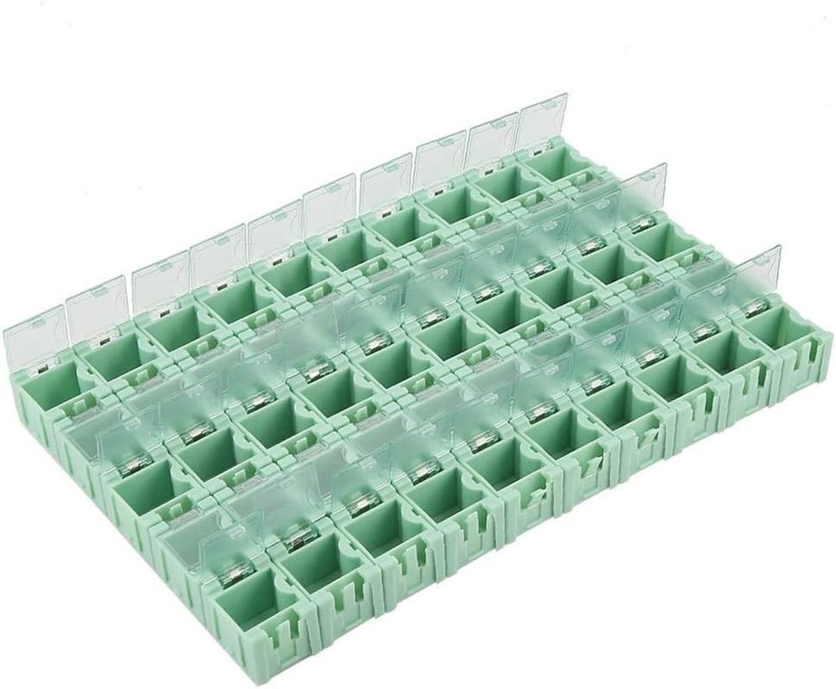 Opslagdoos voor Mini Elektronische Componenten - 50 Stuks, Ideaal voor Kleine Onderdelen en Organisatie