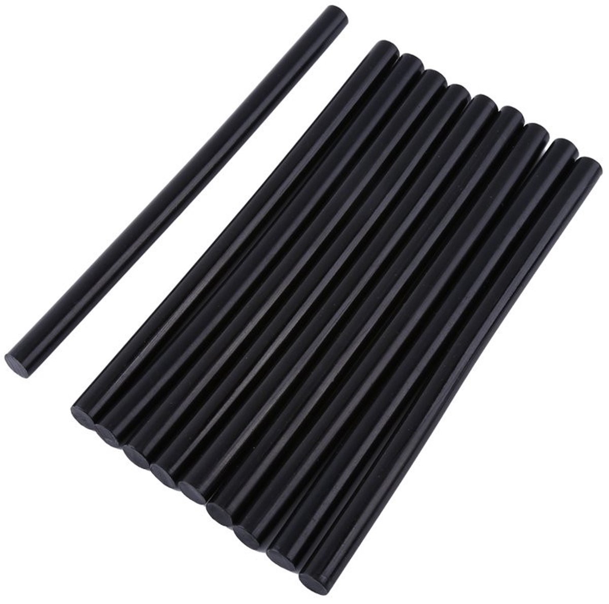 Zwarte Hot Melt Lijmpatronen - 10 Stuks (11 * 200mm) voor Creatieve Projecten en DIY Klussen