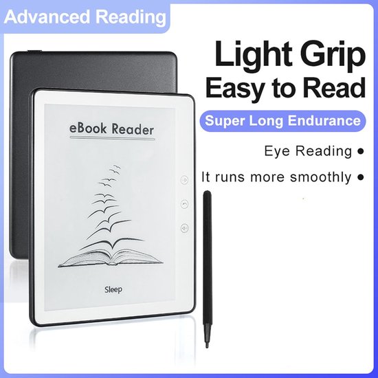 Kleuren e-reader met stylus, 5,76-inch HD LCD-scherm, 16 GB opslag, oogvriendelijk ontwerp, compatibel met Android 8.1, inclusief beschermhoes. — afbeelding 3