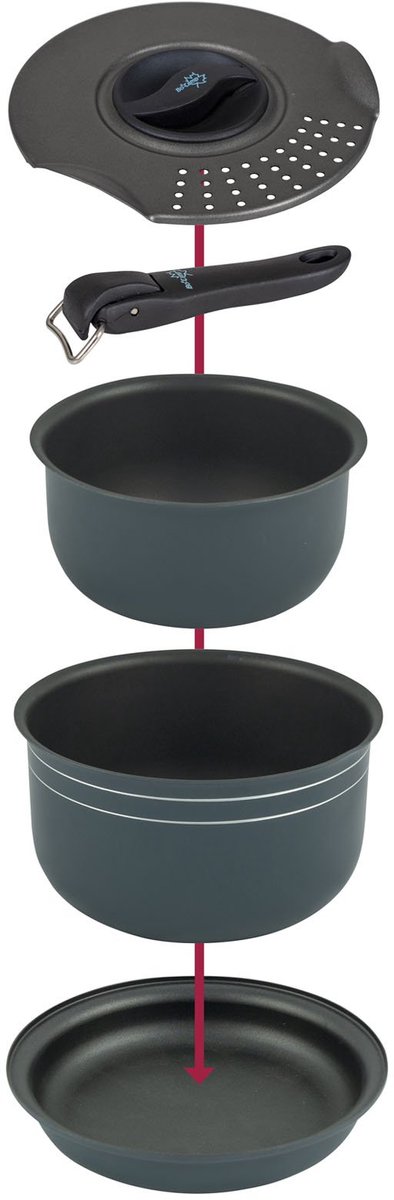 Bo-Camp - Pannenset - Trekking - 5-Delig - Aluminium van Bo-Camp — afbeelding 5