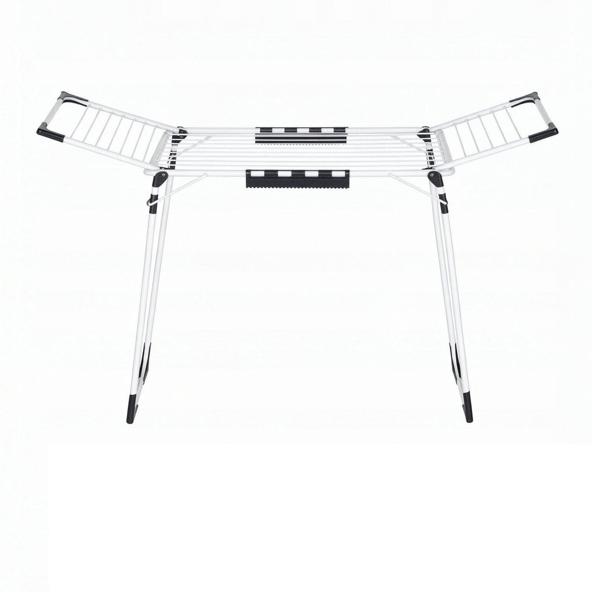 Wasrek Opvouwbaar droogrek 52,5 x 173 x 96,5 cm wit Grote droogruimte met sokkenclips Stevig en duurzaam metalen frame Geen montage nodig direct te gebruiken Geschikt voor balkon badkamer en wasruimte
