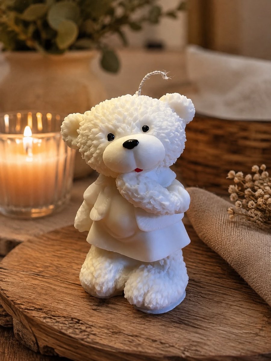 Teddy Beer Kaars Vrouwtje