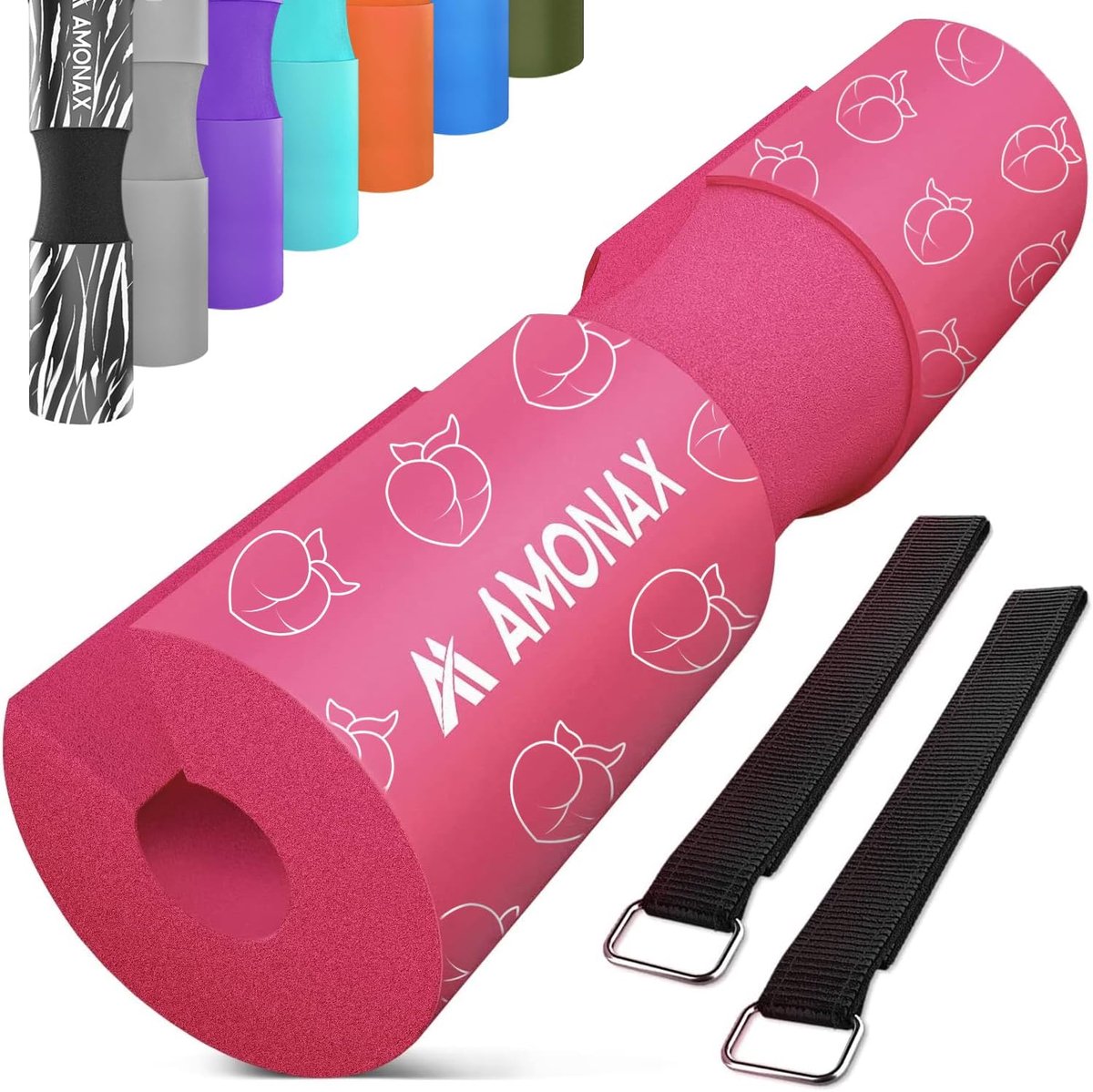 AMONAX Barbell Squat Pad, extra dikke schuimvulling voor nek- en schouderondersteuning, krachttrainingsapparatuur - ShopVlot