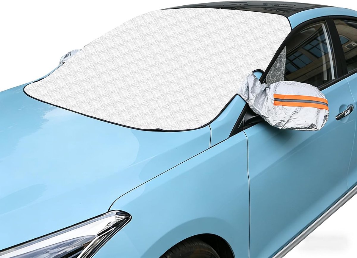 Windscreen Cover Car Windscreen Cover with Magnet for Snow Ice Gel Perfect for Truck, Sedan, Small Car (145 x 110 cm) - ShopVlot