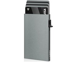 LXMY Card Holder Wallet, Credit Card Holder RFID Blocking, Minimalist Pop Up Wallet, Aluminum Slim Metal Wallet for - ShopVlot