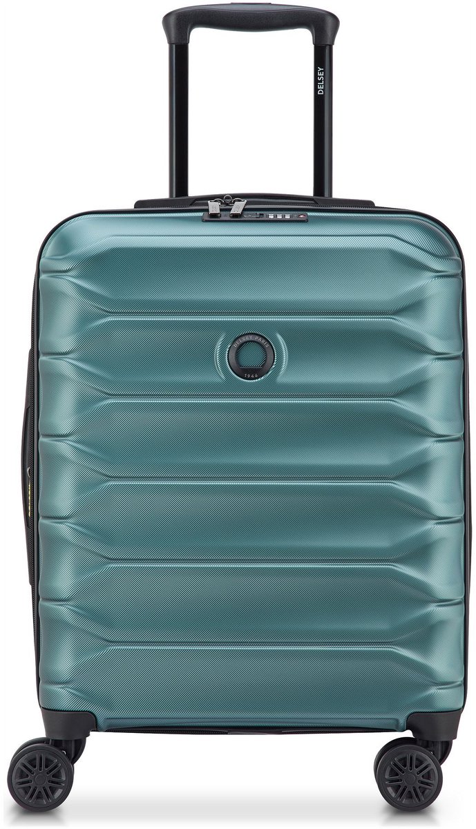 Delsey Paris Meteor 4 wielen Cabinewagen 55 cm met uitbreidingsplooi - Harde bagage - TSA slot - petrol
