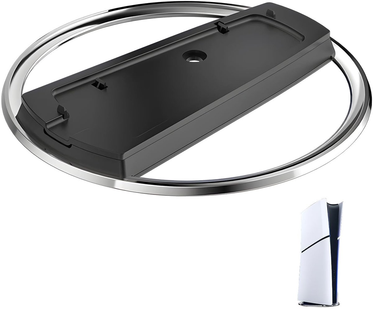 Dailygoods- Verticale Standaard - Stabiliteit/Warmteafvoer - Gameconsoleaccessoires - Ultrathin/Sokkel - Compatibel met PS5 Slim - Afmetingen 155 x 14 x 155 mm - Gameconsole Standaard