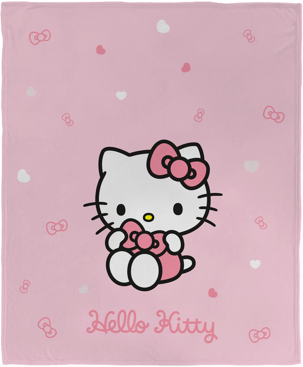 Hello Kitty Fleeceplaid Cute - 125 x 150 cm - Polyester