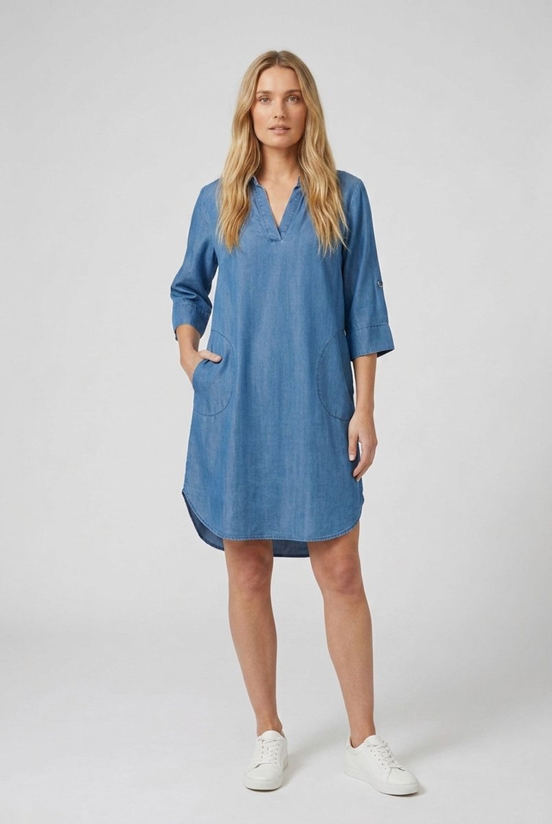 DIDI Dames Tunic Vulcano Denim mid blue maat 48