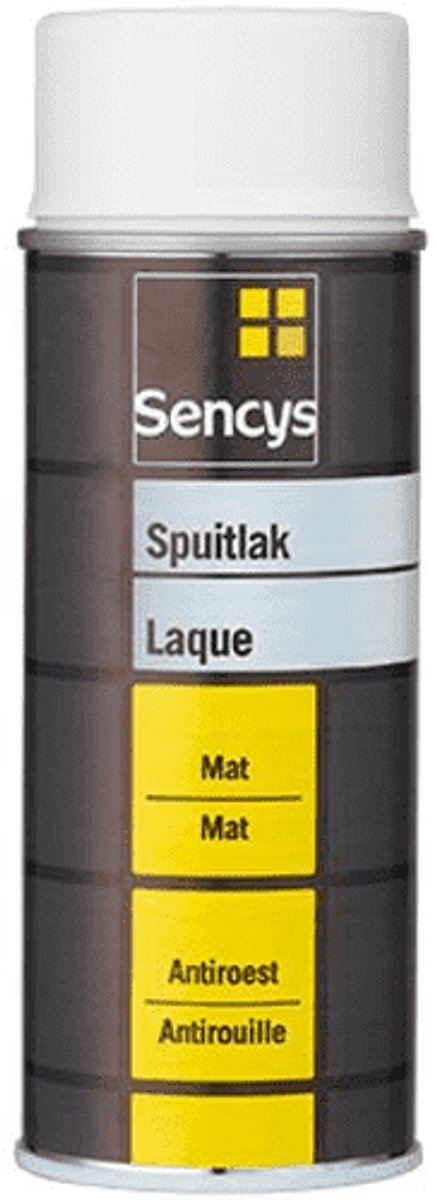 Sencys Spuitlak - RAL 9005 Diepzwart - Mat - 400 ml