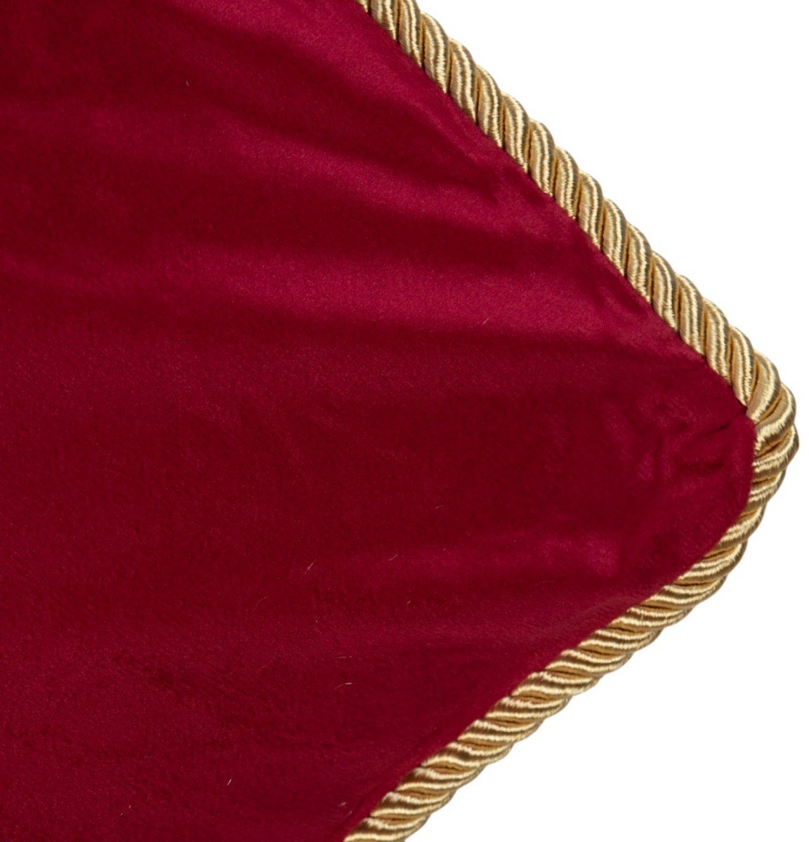 Solid velvet wine red cushion 35x45 cm