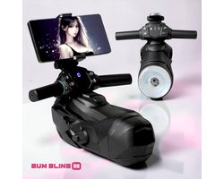 BUM BLING® FuelMe - Elektrische Masturbator - Mastrubator voor Mannen - Verwarmt & Vibreert - Zwart - Blowjob Simulator