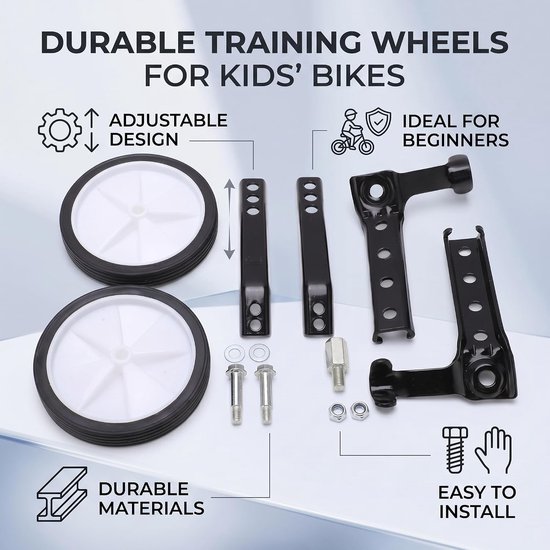 Verstelbare Trainingswielen voor Kinderfietsen 18 tot 24 Inch — afbeelding 3