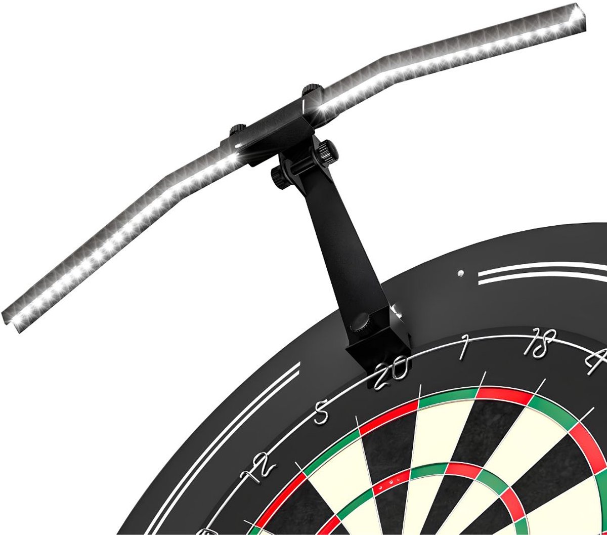 JCP® Dartbord Verlichting - Dart Bord Verlichting - Professionele Verlichting voor Dartbord - Zwart - 51cm x 51cm x 16cm