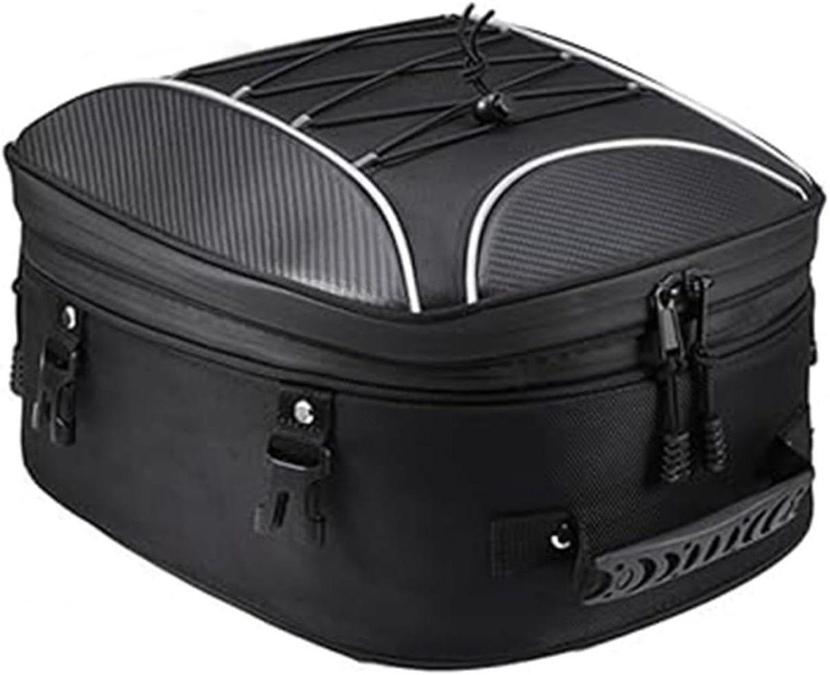 Motortas - Motorfiets rugzak - Motorrijden - Uitbreidbaar - 38x32x30 cm - Zwart