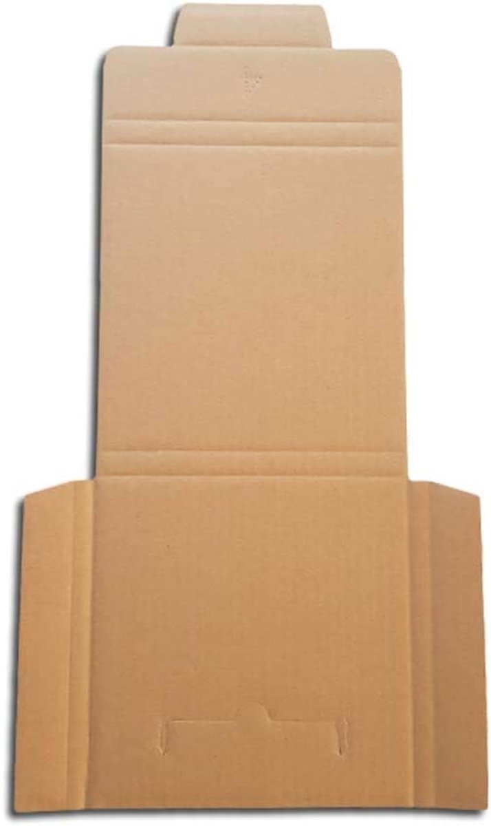 SnelShoppen - Beschermdoos voor 7-inch Vinyl Singles - 50 Stuks - Stevige Verzenddozen voor 1-5 Platen - Ideaal voor Verzending en Bescherming