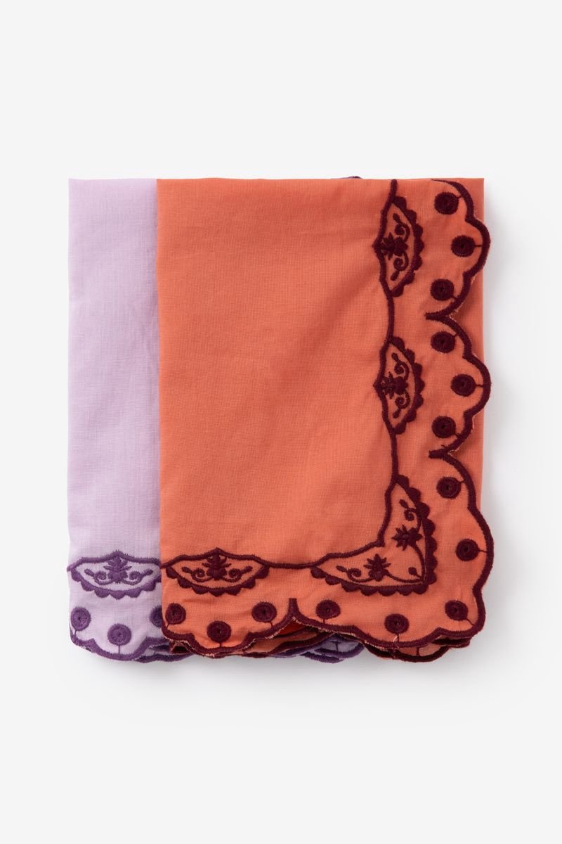 Sissy-Boy - Set van 2 multicolour servetten met hartjes