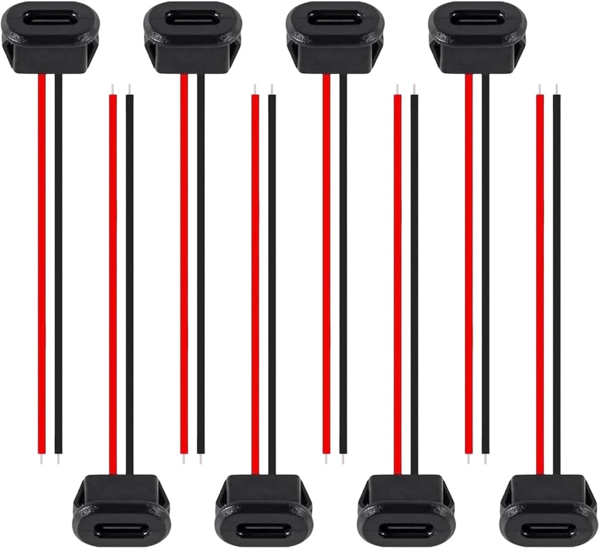 YFYWINSH USB C-connector (8 stuks), snellaadconnectoren type C, USB-stekker om te solderen, vrouwelijke USB - ShopVlot
