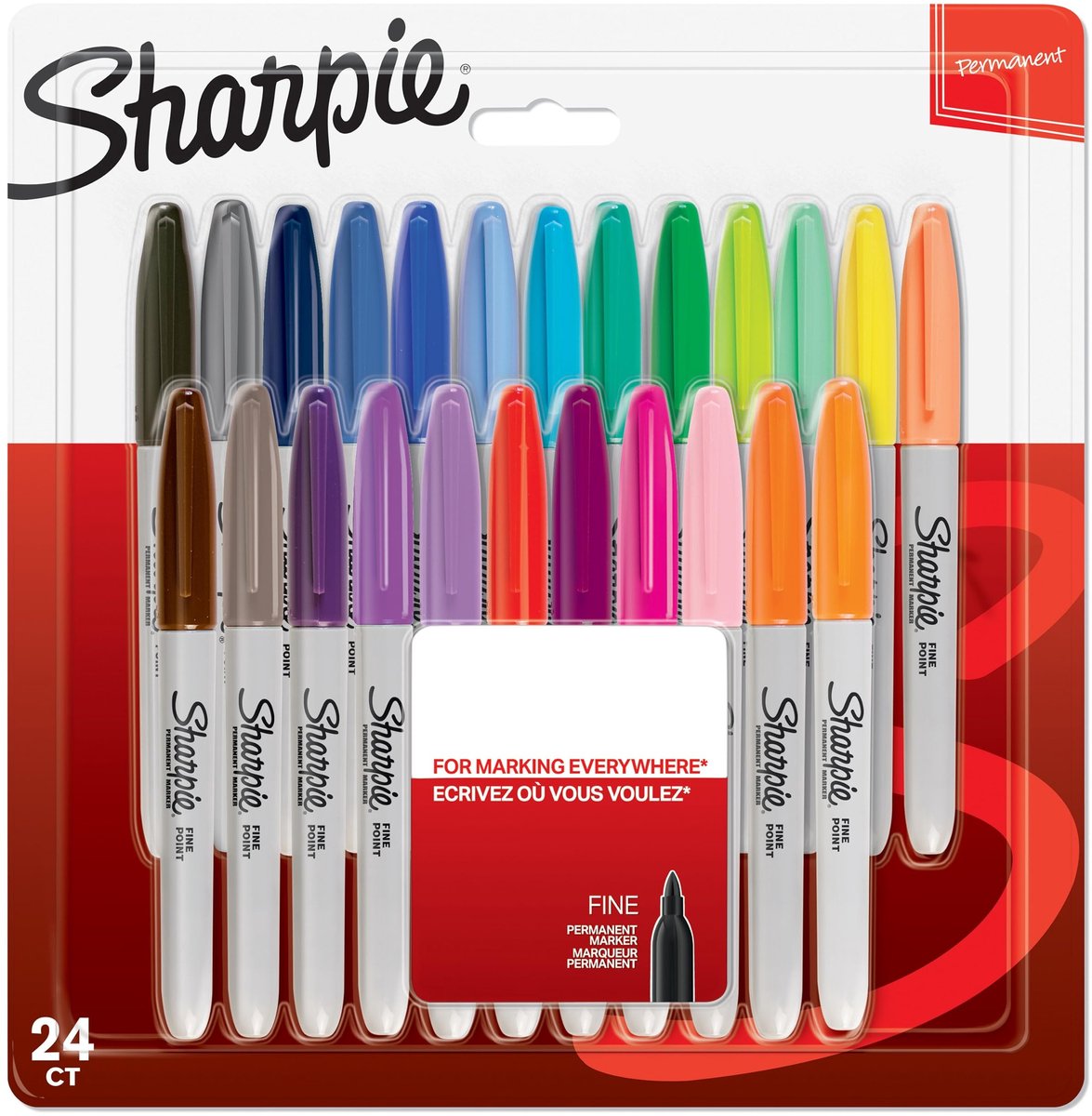 Omgoods - Set van 24 Permanente Markers in Leuke Kleuren