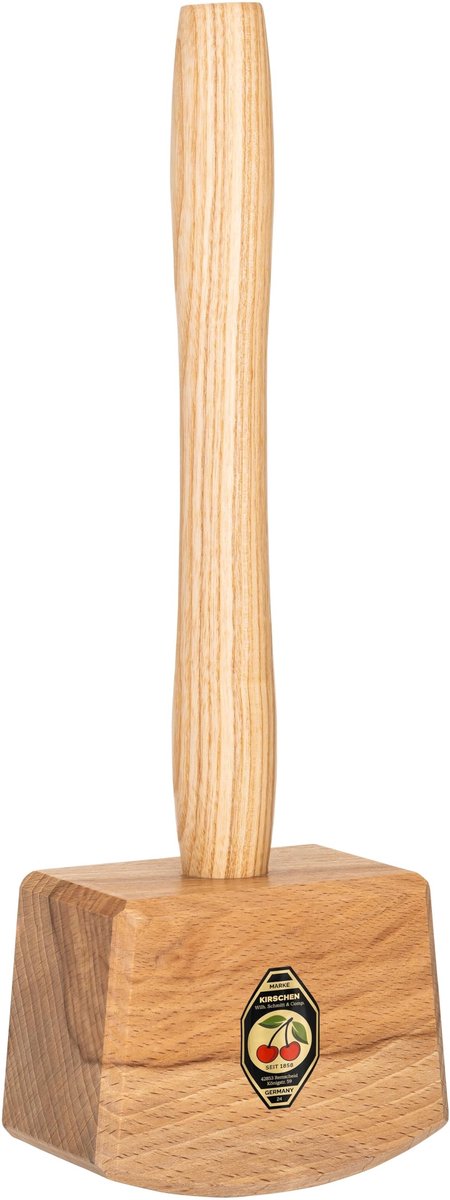 Omgoods - Houten Hamer van Wit Beuken met Assteel