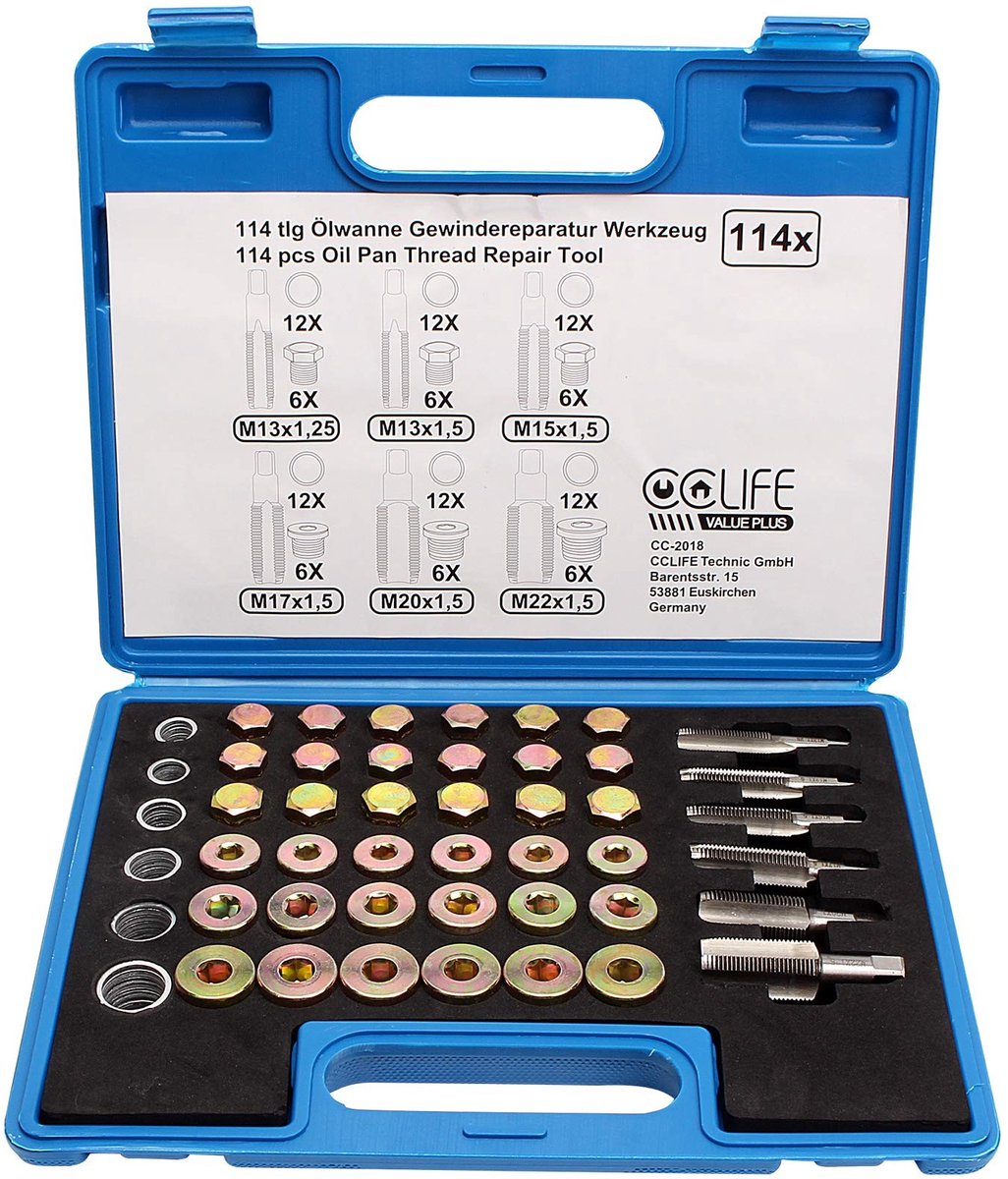 Omgoods - Plug Reparatieset voor Crankcase - 114 Stukken
