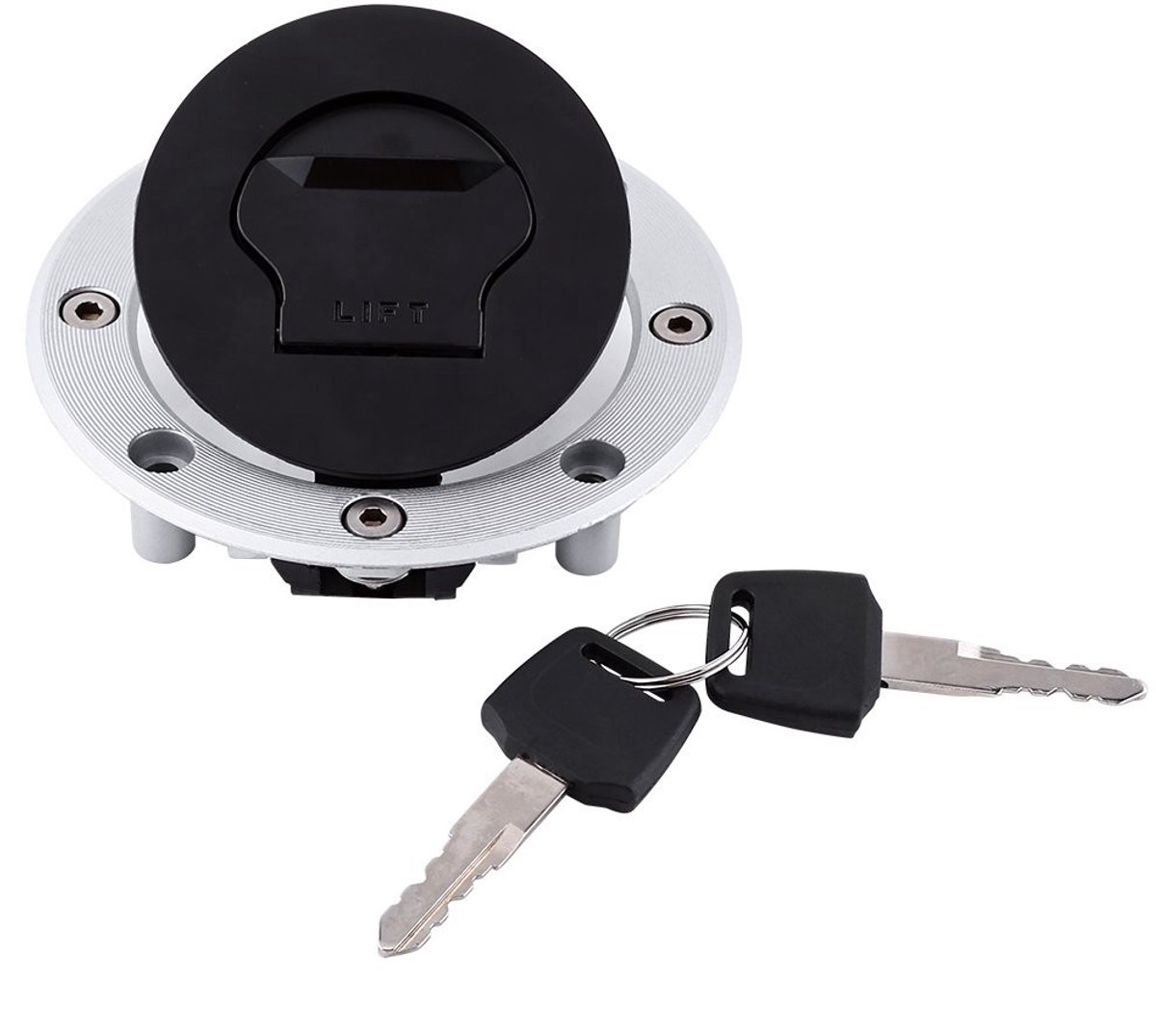 Omgoods- Gastankdop Aluminium - Geschikt voor GSX-R600/GSX-R750/GSX-R1000/Hayabusa - Duurzaam - Rubber pakking - Eenvoudig te installeren - Geen olielekkage - Benzinedop