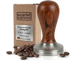 Omgoods - Scarlet Espresso Tamper - Ergonomische Houten Handgreep voor Perfecte Espresso