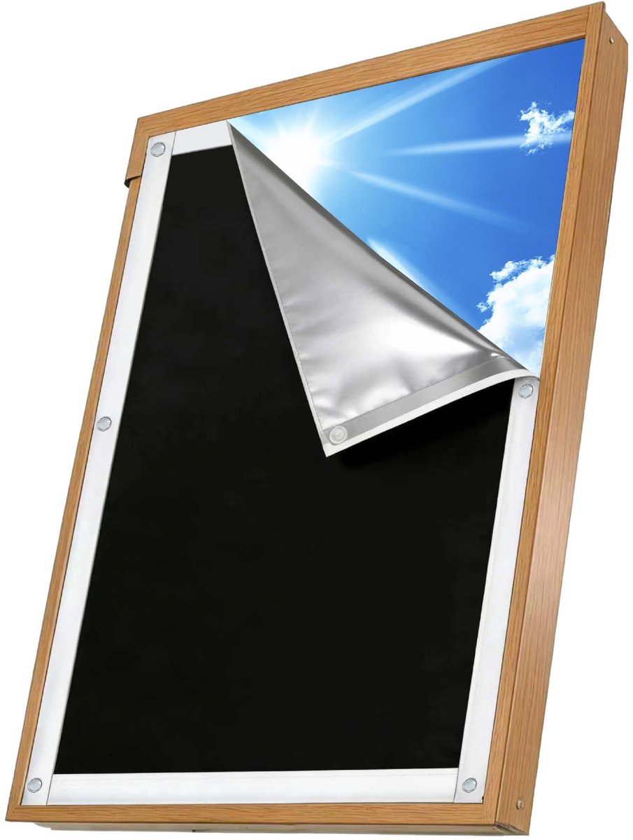 Omgoods - Thermal Roller Blind voor Dakramen - Zwart, UV en Warmtebescherming