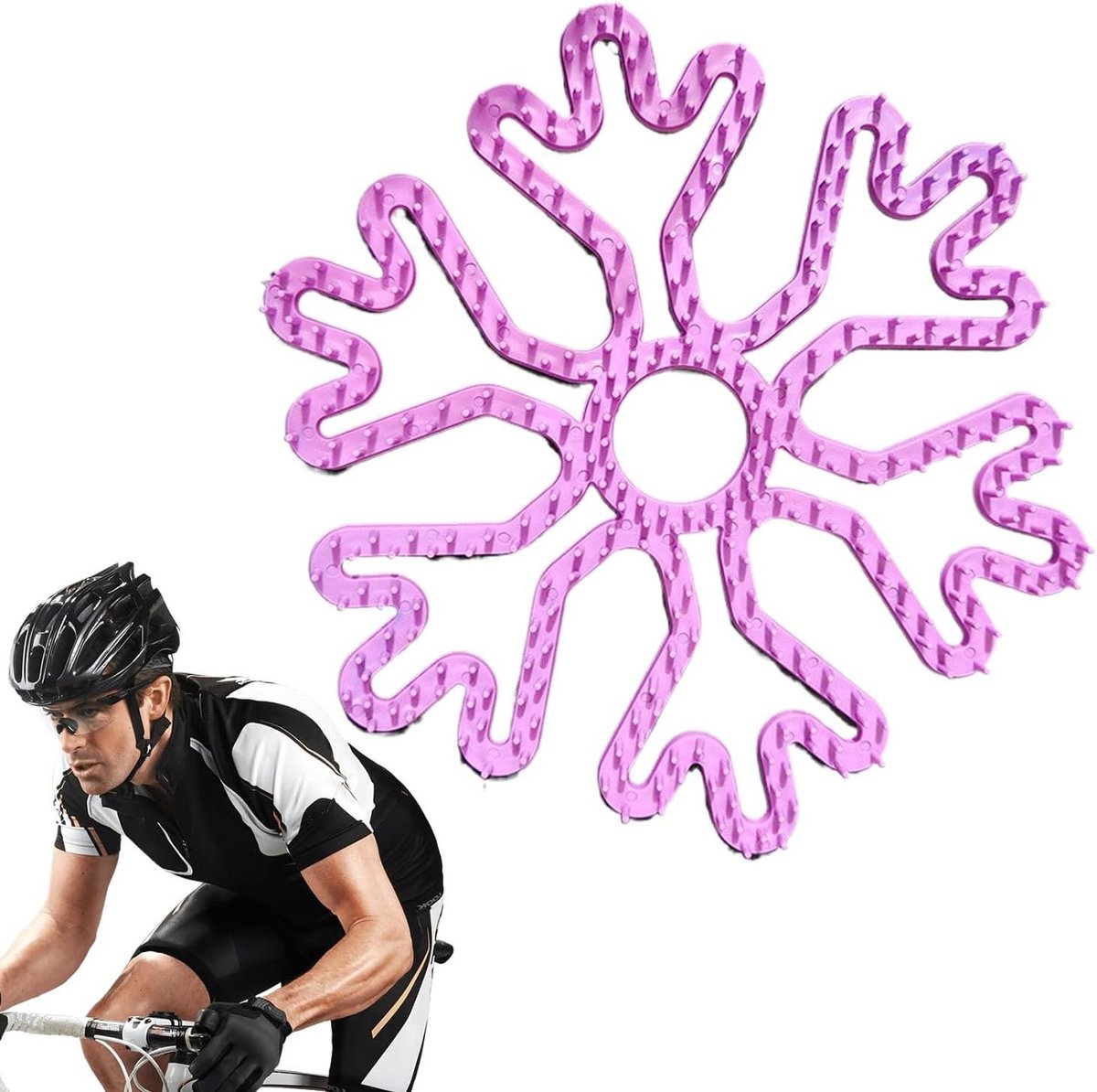 Fietshelm Liner - Fietspad Demper - Comfortabel Fietsen - Vibratie Verminderend - 20 cm - Paars
