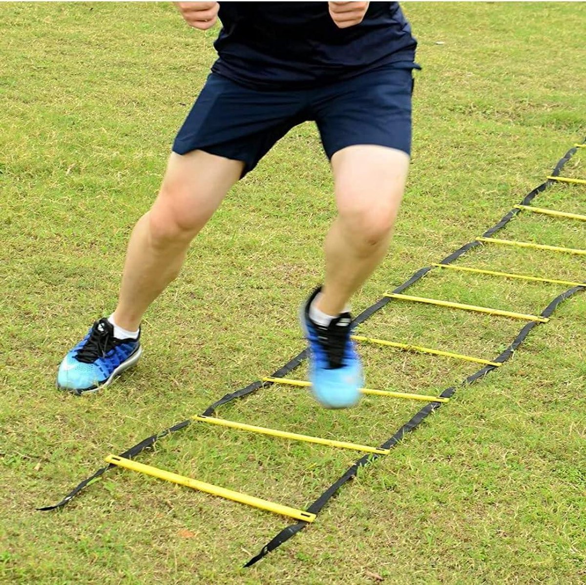 Snelheidsladder - Behendigheidsladder Trainingsladder - Sporttraining Verbeteren - Verstelbare Sporten - 4 meter - Standaard