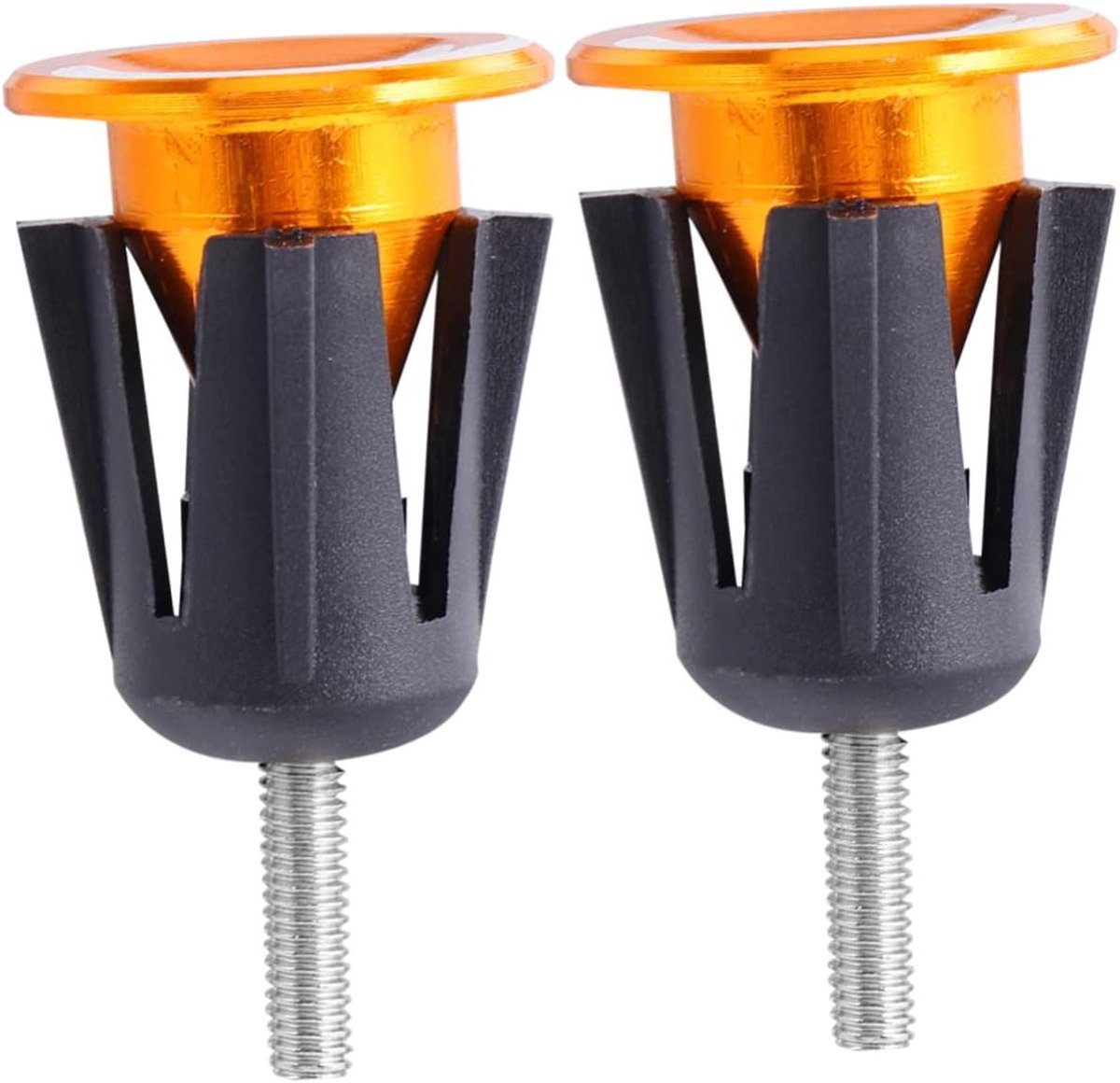 Fietshandvat Grips - Stuurdoppen - Fietsen Onderhoud - Aluminium Legering - 4x2.5CM - Goud