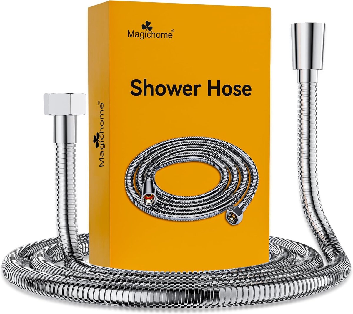 SnelShoppen - Flexibele Douche Slang 2 m RVS Douche Slang met Standaard Aansluiting voor Douchekop - Roestvrij Staal, Ideaal voor Badkamer en Douchege