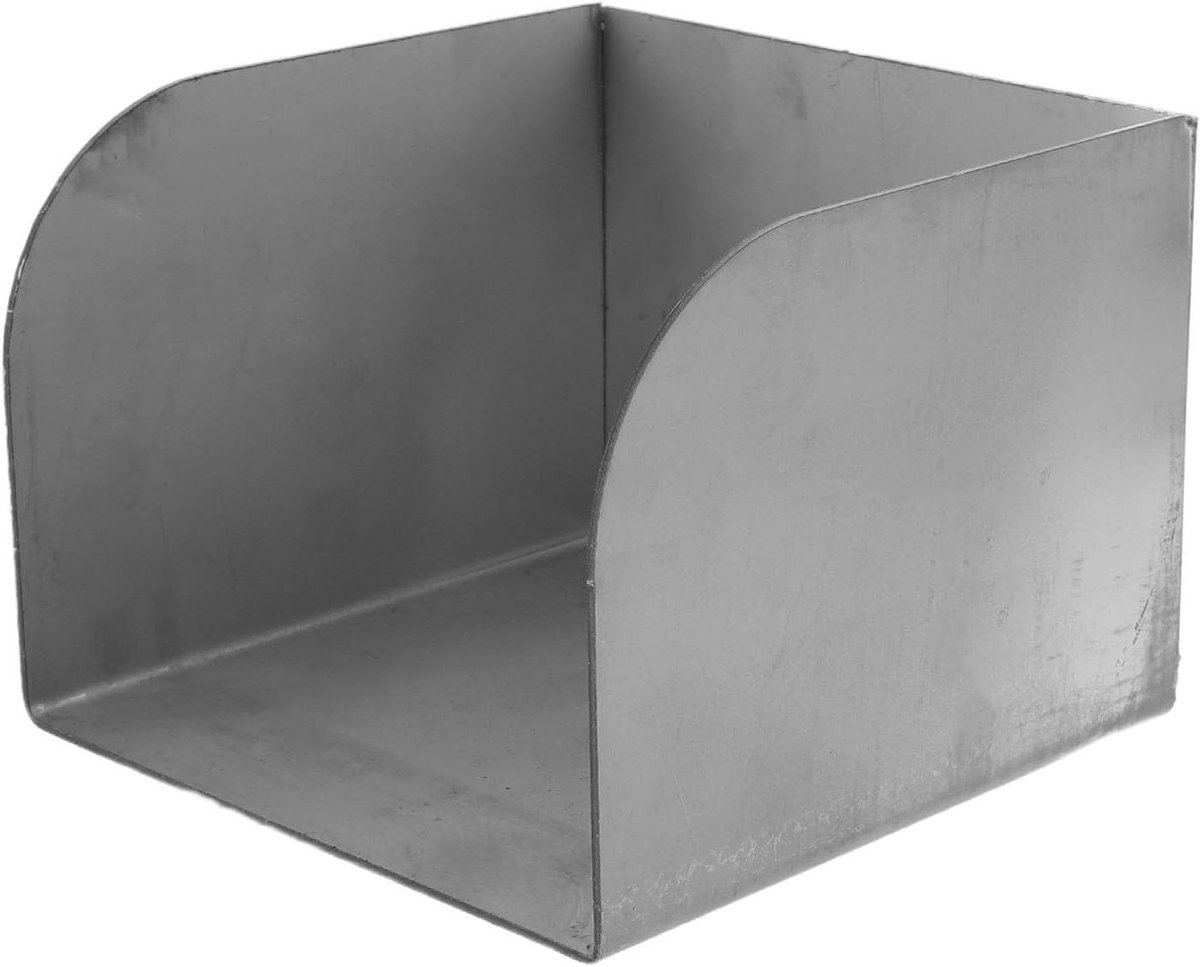 Regenpijp Afleider - Wateropvangbak Goot - Waterafvoer Tuin - Roestvrij Staal - 12 x 12 x 9 cm - Zilver