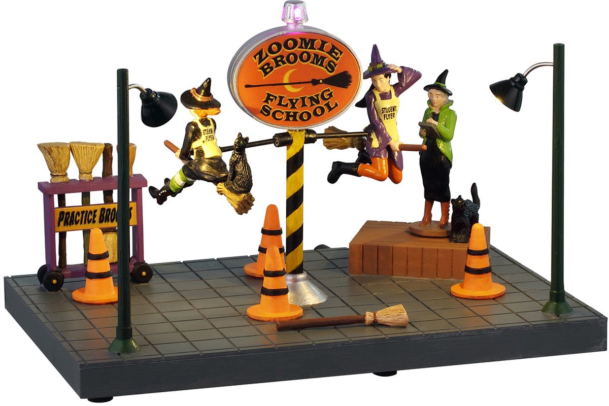 Spooky Town - Zoomie Brooms Flying School - Met Beweging