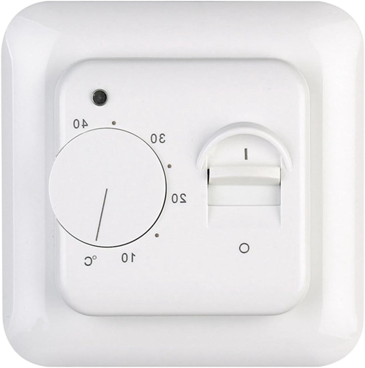 Thermostaat Vloerverwarming - Regelaar Verwarming - Temperatuur Regelen - Mechanische Bediening - 16 A - Wit