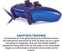 DubbelSense Draadloze Controller in Chroma Indigo met bedrade adapter.