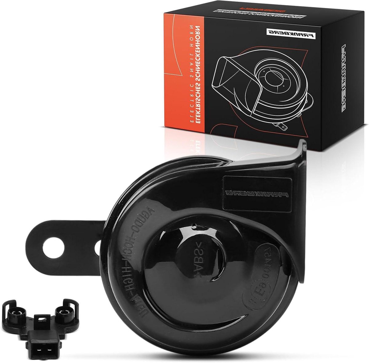 Signaalhoorn Claxon - Autoclaxon Hoorn - Auto Signalering - Eén Connector - 17 x 155 x 115 cm - Zilver