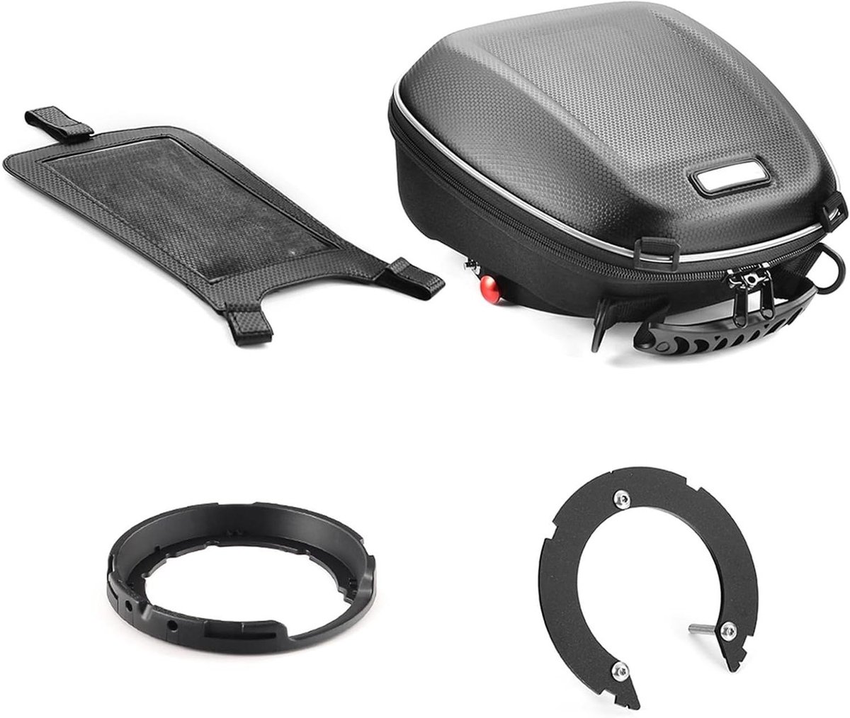 Motorfiets Tanktas - Bagage Rugzak - Motorrijden - Quick Lock Systeem - 4 Liter - Zwart