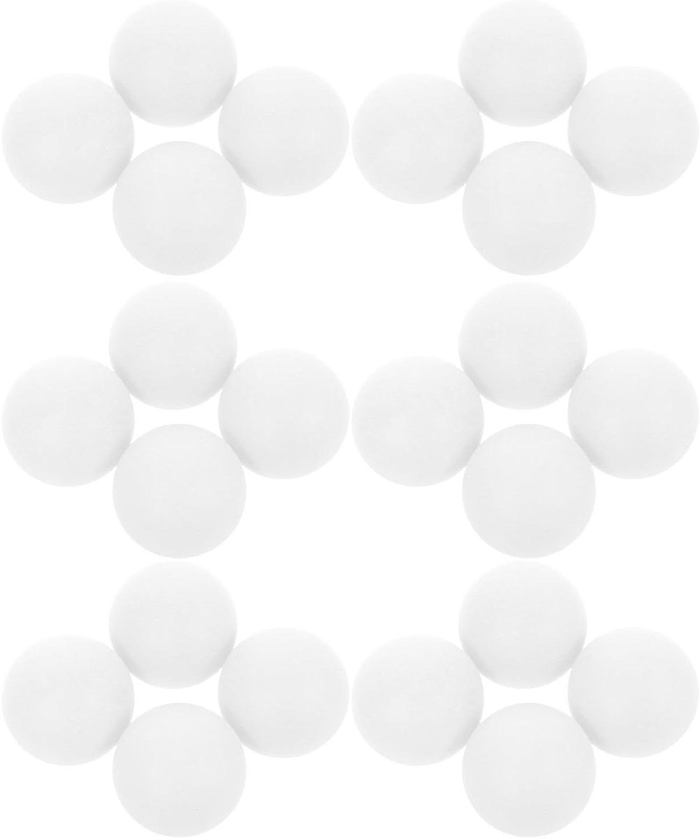 Tafeltennisballen - Loterijballen Bingoballen - Spel en Loterij - Naadloos Matte Grip - 40 mm - Wit