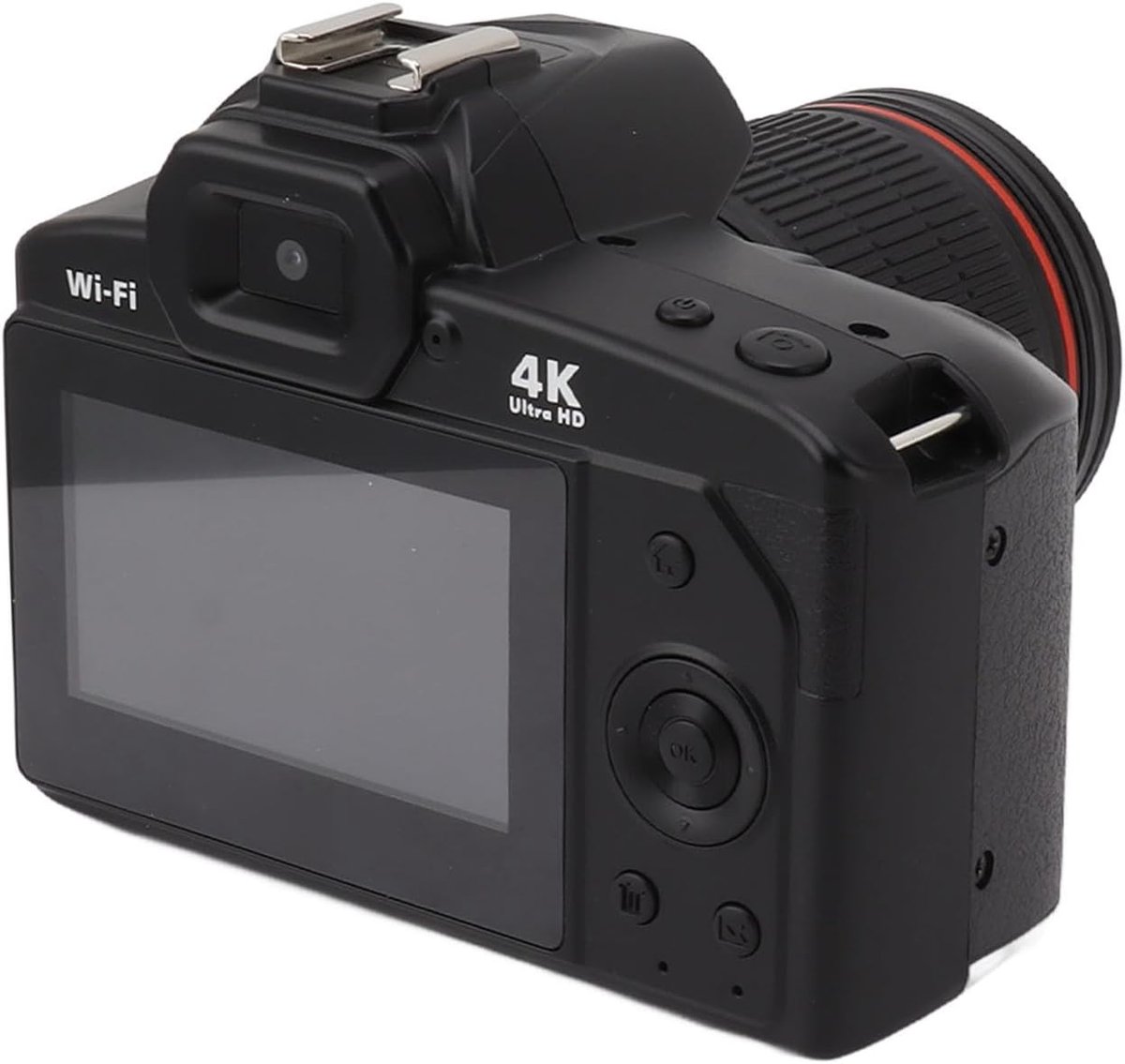 SnelShoppen - Digitale Camera 4K 64MP, 16X Zoom HD Vlog Camera voor Kinderen, Jongeren, Studenten, 3.0 Inch IPS Scherm, Professionele Foto Camera voor