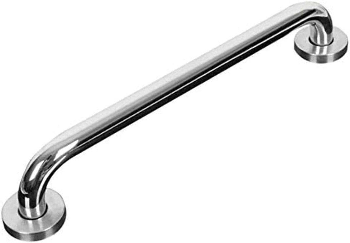 Badkamer Handgreep - Douche Leuning - Veiligheid Verhogend - Antislip Gekarteld Oppervlak - 30cm - Zilverkleurig