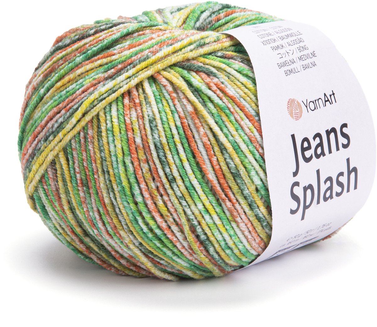 YarnArt Jeans Splash - 55% Katoen 45% Acryl - voor Haken en Breien - 50g / 160m - Kleur 940